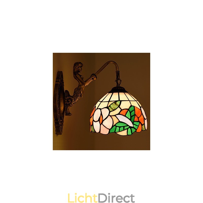 Europees gecontracteerd landelijk creatief smeedijzeren wandlamp glazen lampen