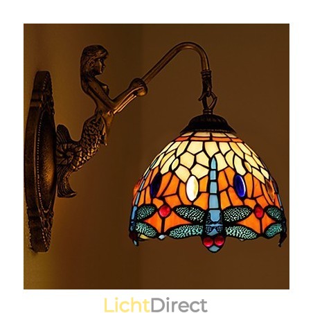 Europees gecontracteerd landelijk creatief smeedijzeren wandlamp glazen lampen Europees gecontracteerd landelijk creatief smeedijzeren wandlamp glazen lampen