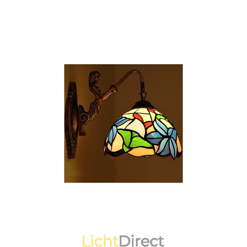 Europees gecontracteerd landelijk creatief smeedijzeren wandlamp glazen lampen