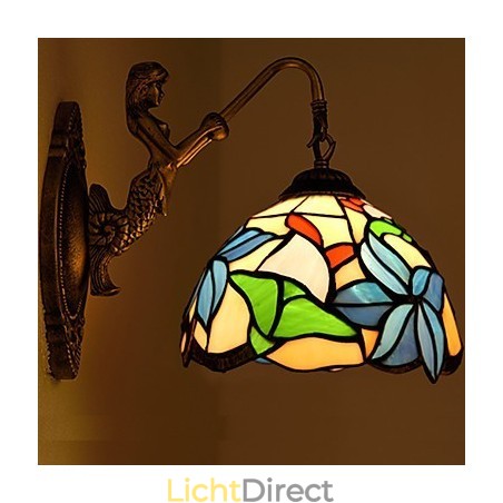Europees gecontracteerd landelijk creatief smeedijzeren wandlamp glazen lampen Europees gecontracteerd landelijk creatief smeedijzeren wandlamp glazen lampen