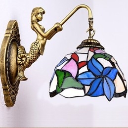 Europees gecontracteerd landelijk creatief smeedijzeren wandlamp glazen lampen
