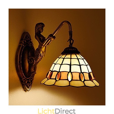 Europees gecontracteerd landelijk creatief smeedijzeren wandlamp glazen lampen Europees gecontracteerd landelijk creatief smeedijzeren wandlamp glazen lampen