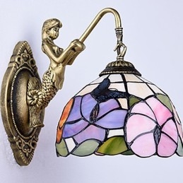 Europees gecontracteerd landelijk creatief smeedijzeren wandlamp glazen lampen