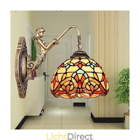 Europees gecontracteerd landelijk creatief smeedijzeren wandlamp glazen lampen Europees gecontracteerd landelijk creatief smeedijzeren wandlamp glazen lampen