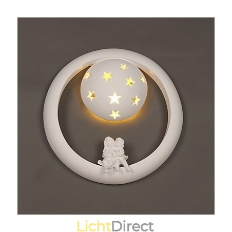 Zoete pastorale gips leuke kinderkamer veranda wandlamp lichten