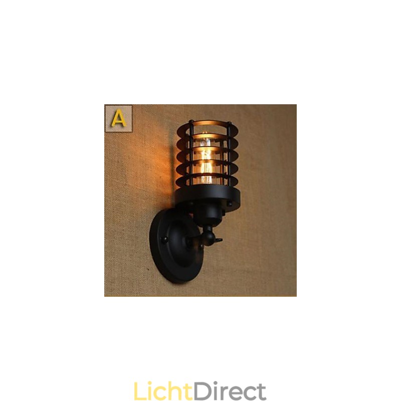 Donkere gangtrap Het balkon van het hoofdeinde van een bed Decoratieve wandlamp