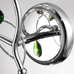 Wandlampen Badkamerverlichting Kaars Wandlampen Kristal Modern Hedendaags Metaal