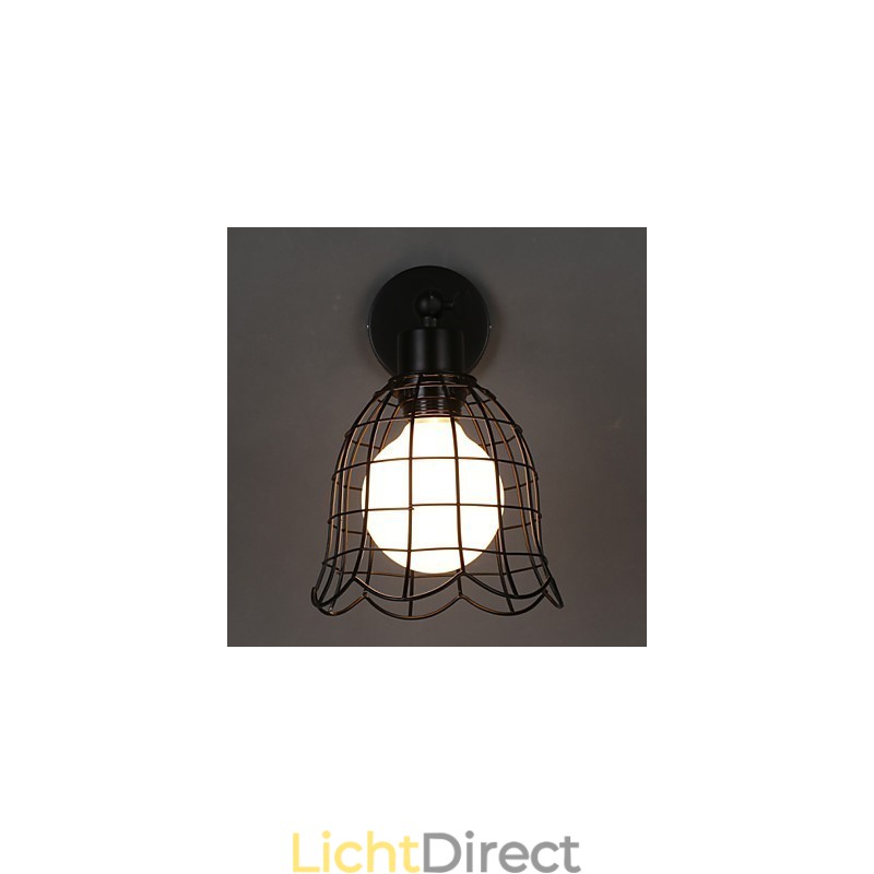 Enkele kop industriële wind wandlamp gecontracteerd Europa type wandlamp smeedijzeren lamp