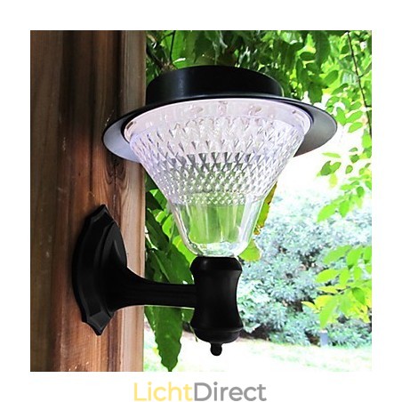 Buiten Zonne-energie Witte Villa Muurbevestiging Tuin Binnenplaats Deur Pad Licht Lamp