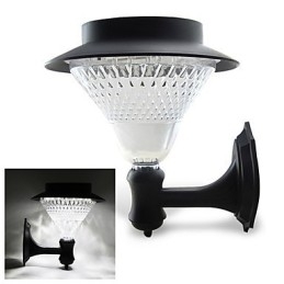 Buiten Zonne-energie Witte Villa Muurbevestiging Tuin Binnenplaats Deur Pad Licht Lamp