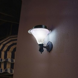 Buiten Zonne-energie Witte Villa Muurbevestiging Tuin Binnenplaats Deur Pad Licht Lamp