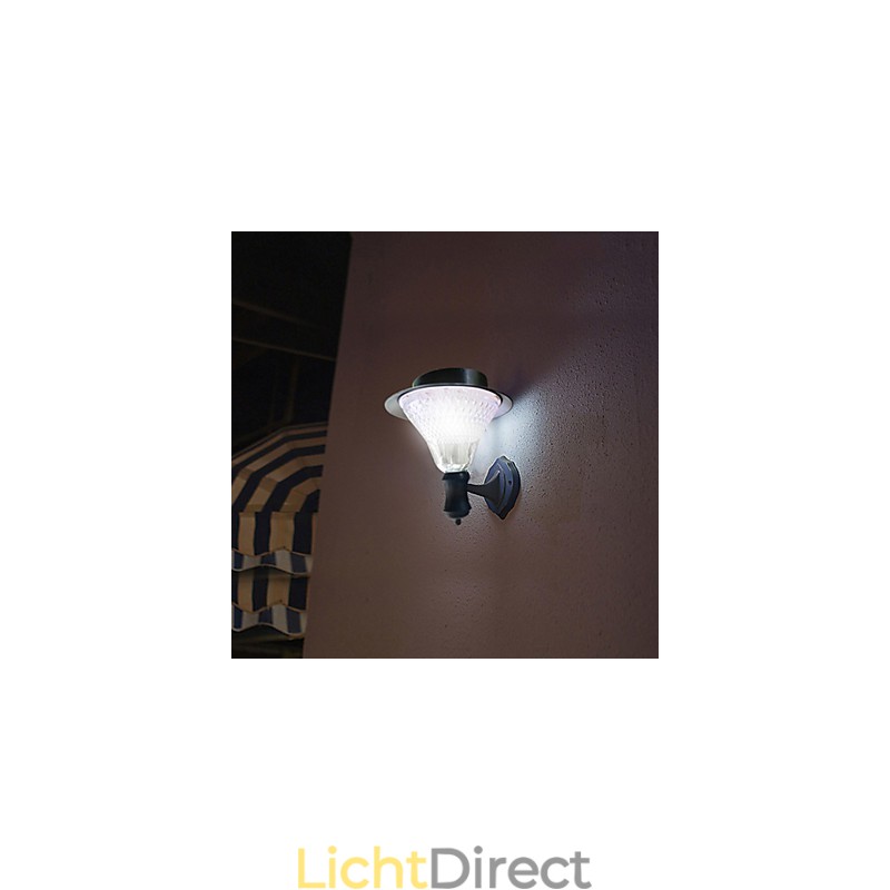 Buiten Zonne-energie Witte Villa Muurbevestiging Tuin Binnenplaats Deur Pad Licht Lamp