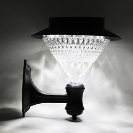 Buiten Zonne-energie Witte Villa Muurbevestiging Tuin Binnenplaats Deur Pad Licht Lamp