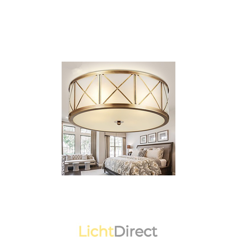 Traditionele klassieke rustieke lodge messing metalen inbouw