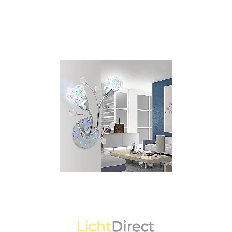 Creatieve bloemen, eigentijdse en gecontracteerde creatieve kristallen wandlampverlichting
