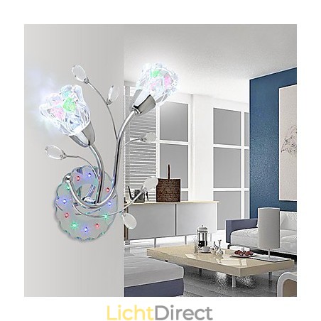 Creatieve bloemen, eigentijdse en gecontracteerde creatieve kristallen wandlampverlichting Creatieve bloemen, eigentijdse en gecontracteerde creatieve kristallen wandlampverlichting