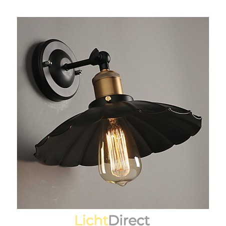 Creatieve trap die oude manieren herstelt Enkelvoudige zwarte jurk smeedijzeren wandlamp Creatieve trap die oude manieren herstelt Enkelvoudige zwarte jurk smeedijzeren wandlamp