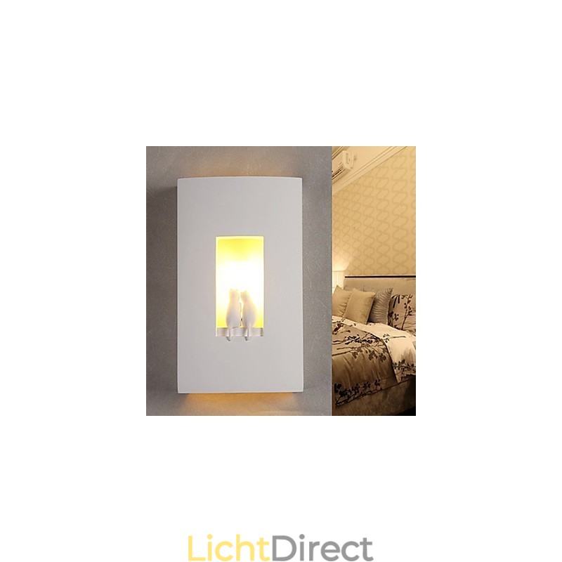 Mode Warme Kinderkamer Hanglamp Creatieve Kitty Gips Wandlamp Verlichting