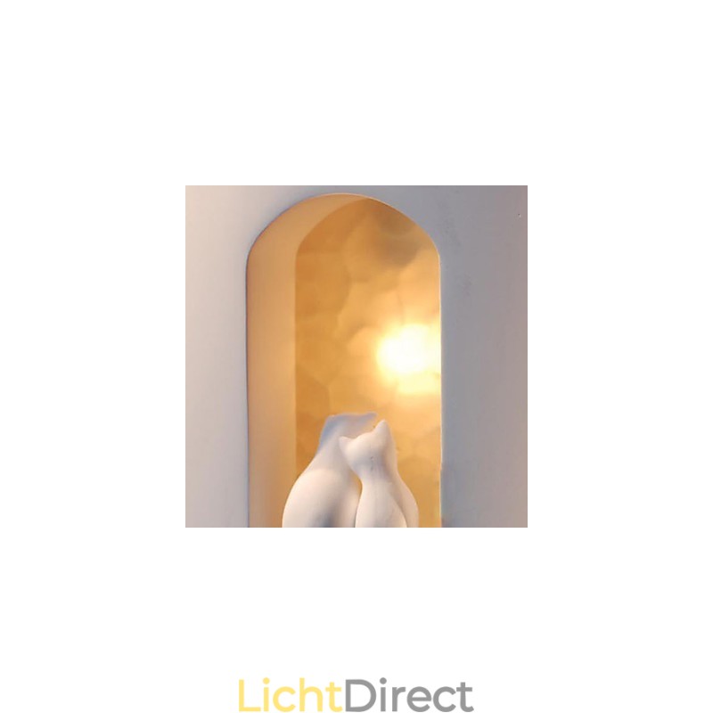Mode Warme Kinderkamer Hanglamp Creatieve Kitty Gips Wandlamp Verlichting