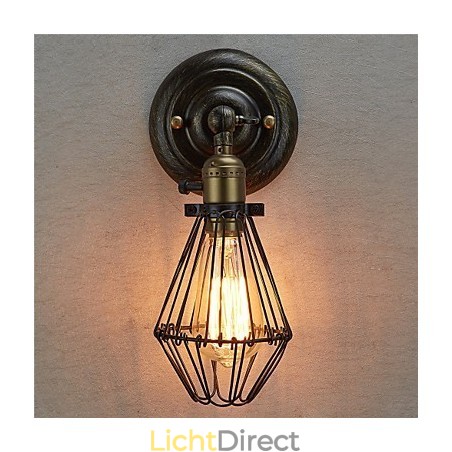 Vintage Stijl Industriële Openen en Sluiten Licht Wandlamp Kooilamp Loft Herstellende Oude Manieren Wandlamp