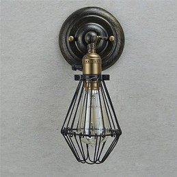 Vintage Stijl Industriële Openen en Sluiten Licht Wandlamp Kooilamp Loft Herstellende Oude Manieren Wandlamp