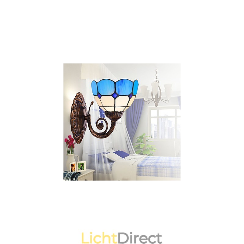 Europa Type Herstellende Oude Manieren Wandlamp Creatieve Mediterrane Glazen Verlichting