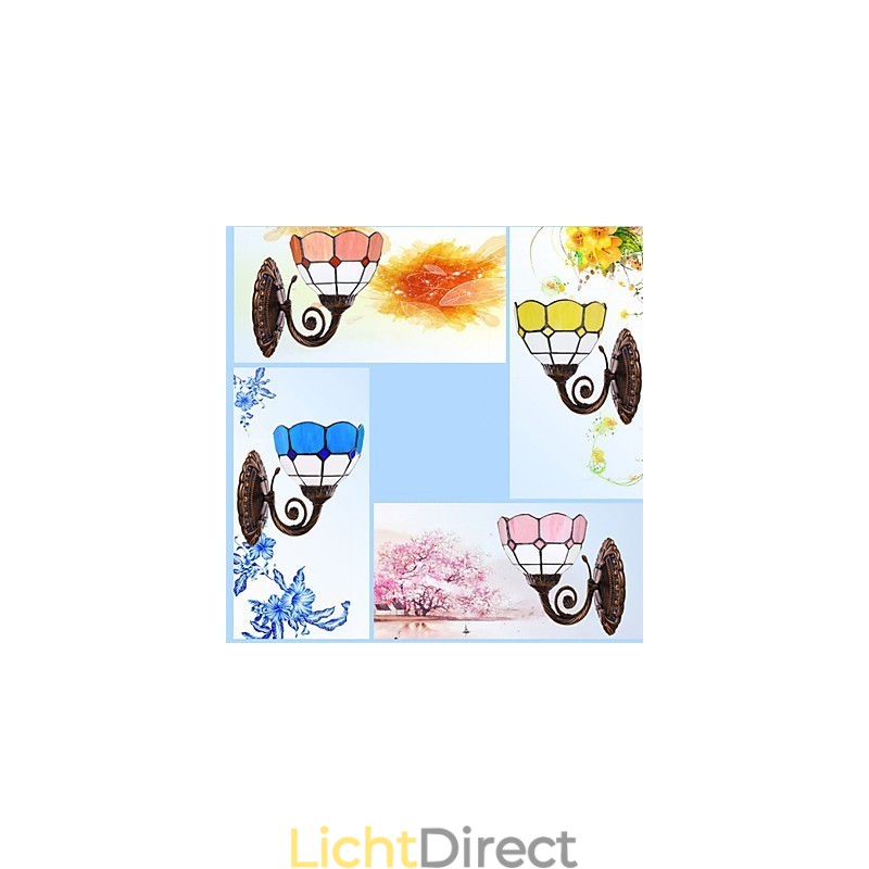 Europa Type Herstellende Oude Manieren Wandlamp Creatieve Mediterrane Glazen Verlichting