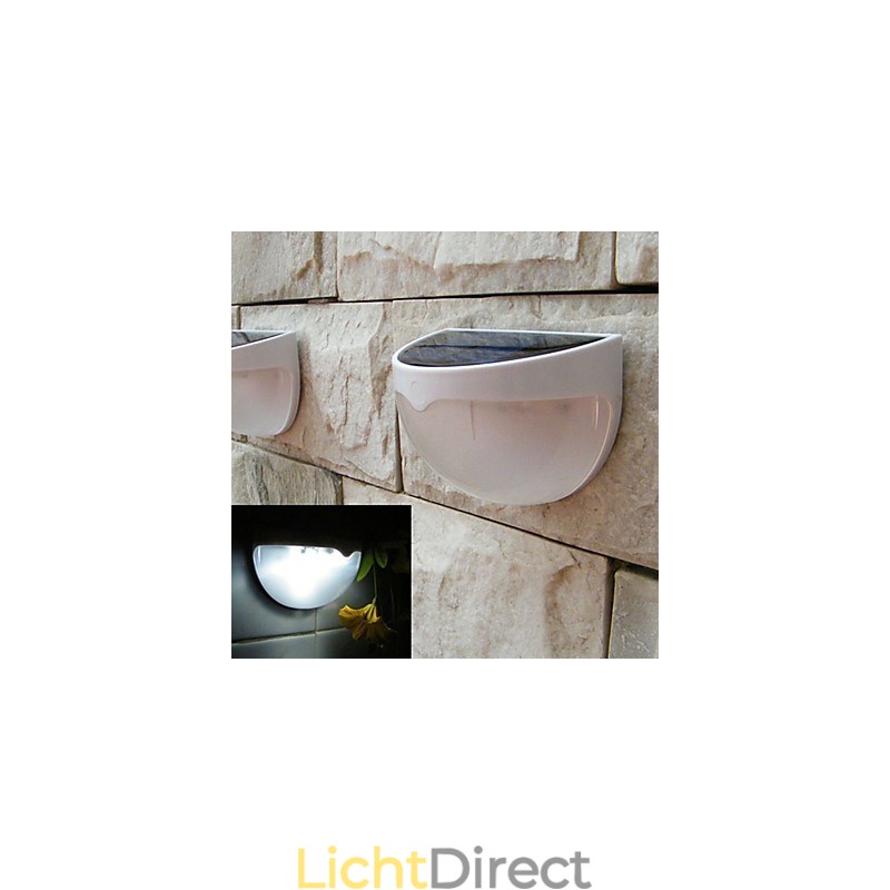 Zonne-energie lamp buiten tuinverlichting automatische sensor geactiveerde zonne-energie lamp (wit)