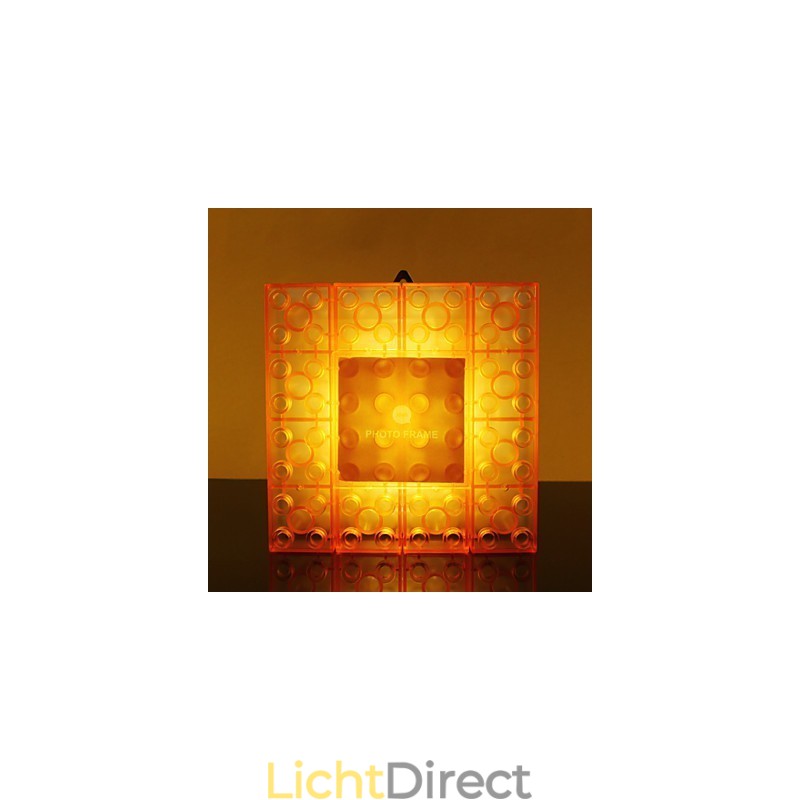 Creatieve blokken frame lichtgekleurde schattige kleine cadeaus wandlamp riem haak verlichting