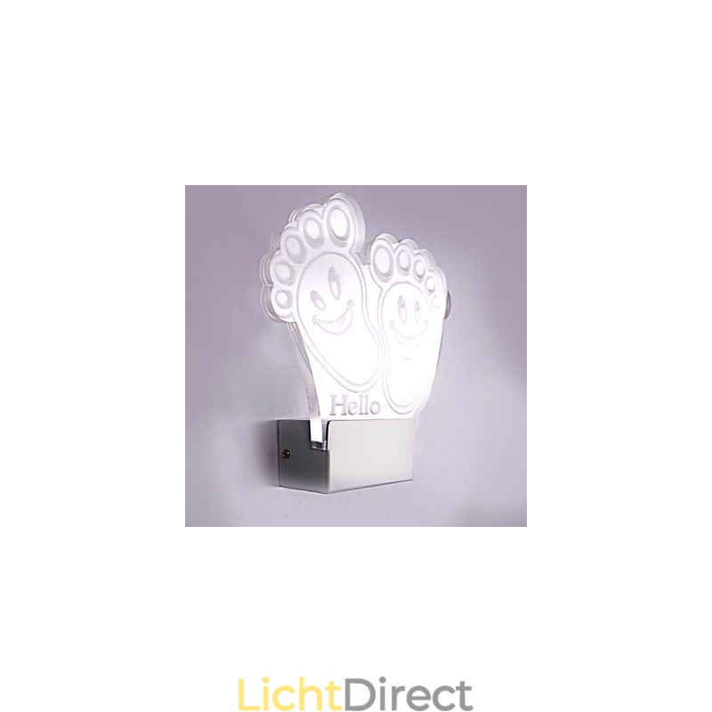 Acryl Wandlamp PVC Lamp Licht Chip Modern Hedendaags Metaal