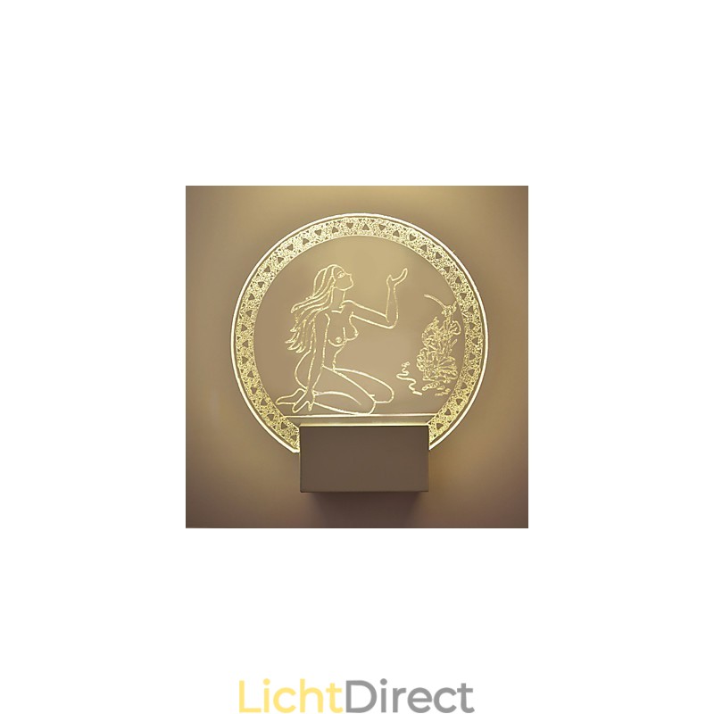 Acryl Wandlamp PVC Lamp Licht Chip Modern Hedendaags Metaal 5W