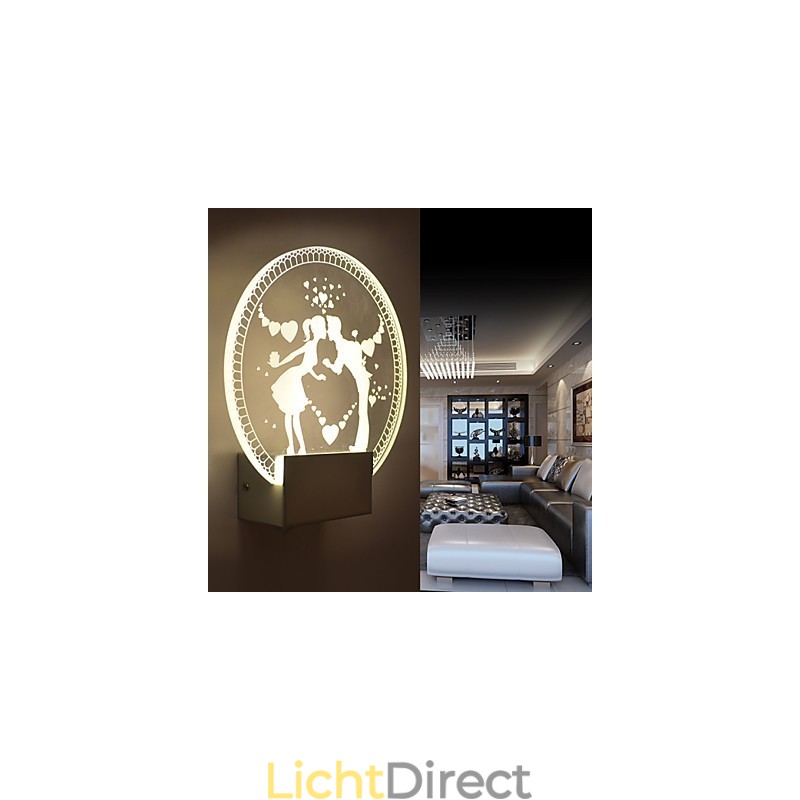 Acryl Wandlamp PVC Lamp Licht Modern Hedendaags Metaal