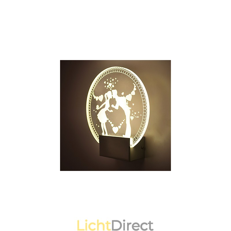 Acryl Wandlamp PVC Lamp Licht Modern Hedendaags Metaal
