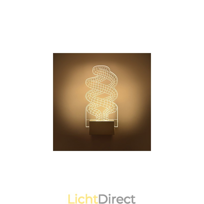 Acryl Wandlamp PVC Lamp Licht Chip Modern Hedendaags Metaal