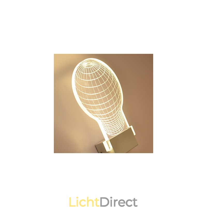 Acryl Wandlamp PVC Lamp Licht Chip Modern Hedendaags Metaal