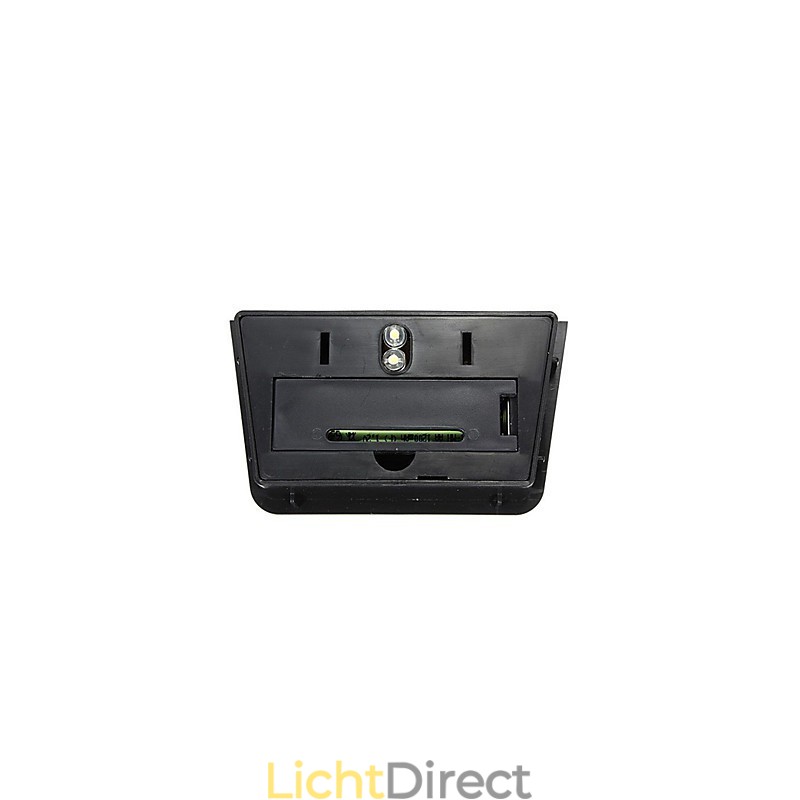 Warme gele zonne-energie wandlamp met 2 lantaarns voor op het dek