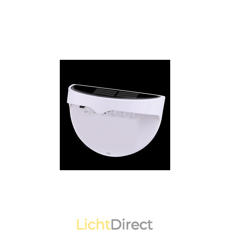 Zonne-energie waterdichte IP55 lamp wit + zwart