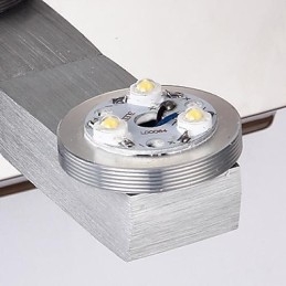 Mini Wandlamp 1Licht Artistieke RVS Stelle Plating