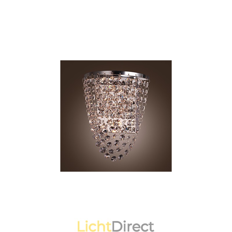 Kristallen wandwassers modern metaal