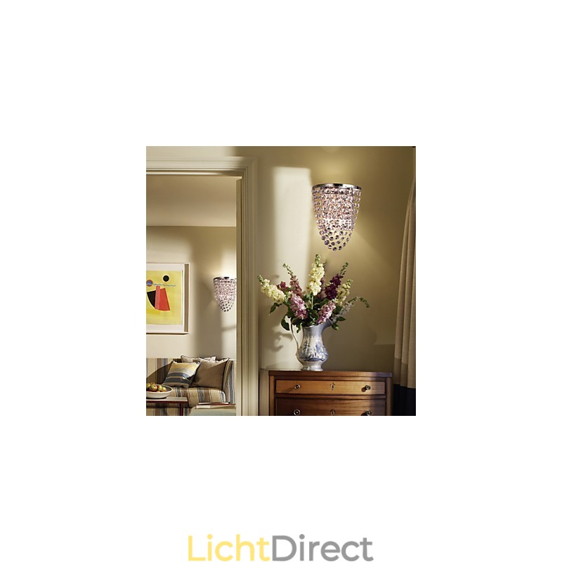 Kristallen wandwassers modern metaal