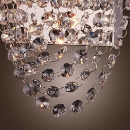 Kristallen wandwassers modern metaal