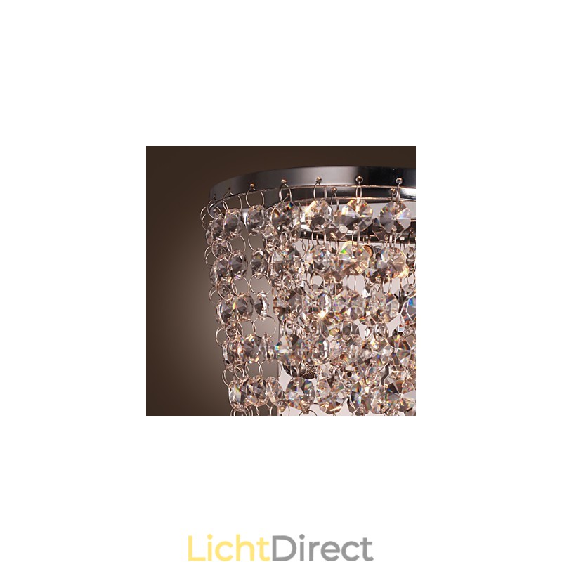 Kristallen wandwassers modern metaal