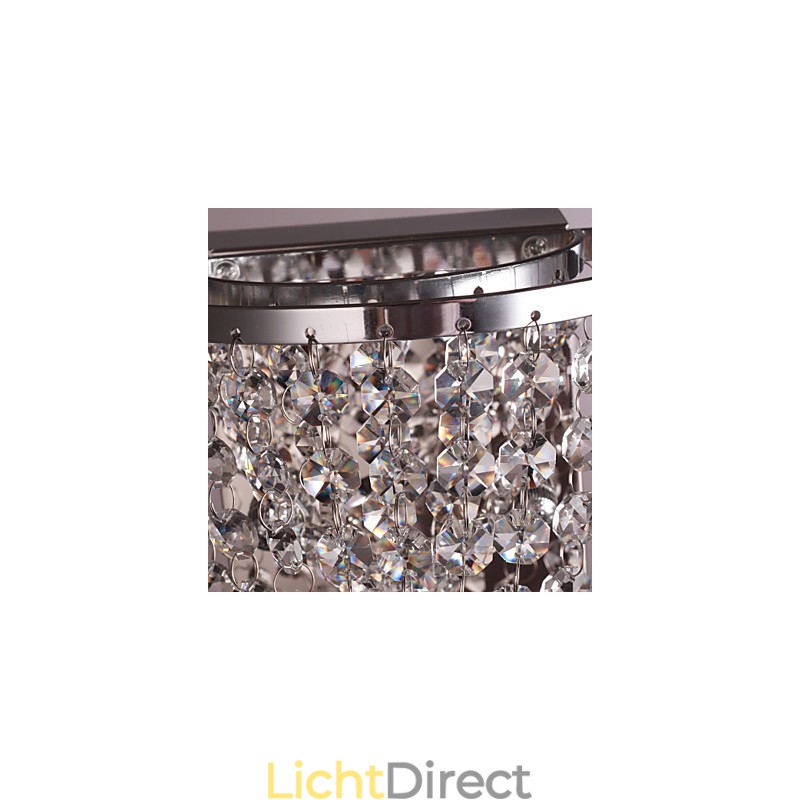 Kristallen wandwassers modern metaal