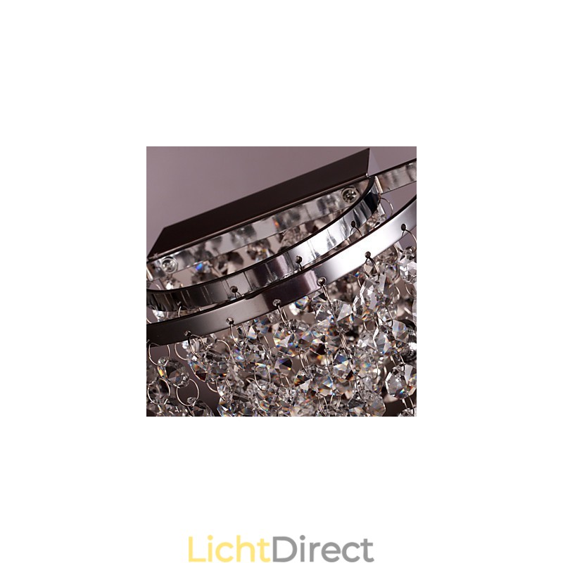 Kristallen wandwassers modern metaal