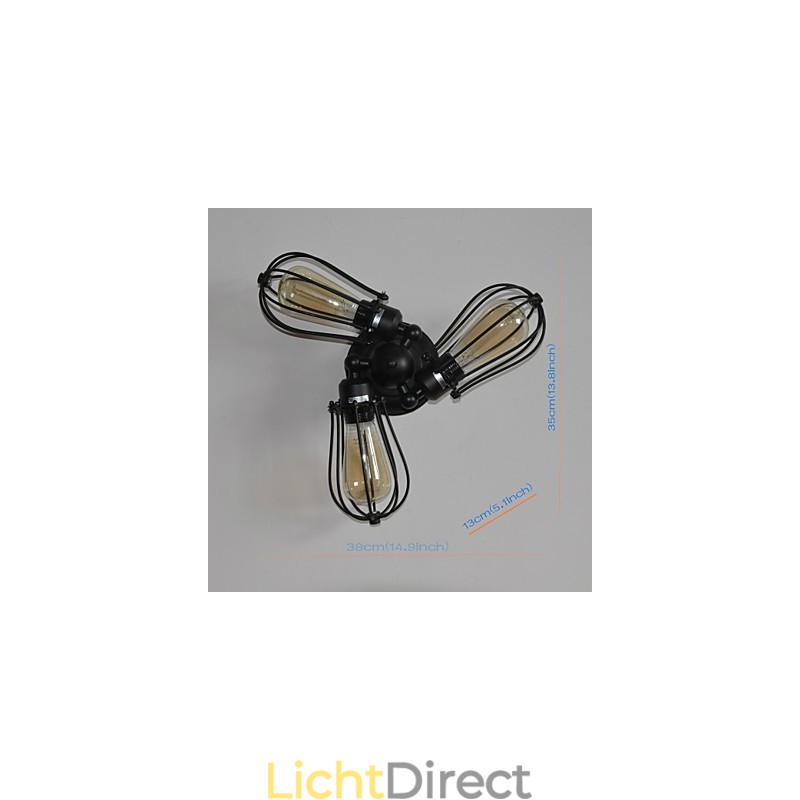 Mini Stijl Wandlampen Rustieke Lodge Metaal