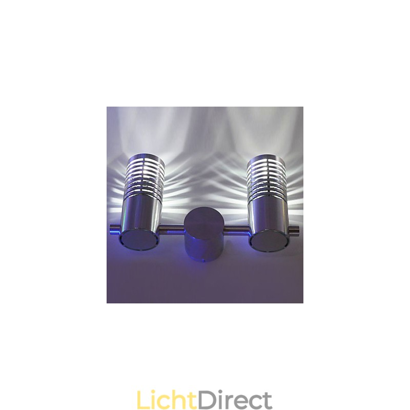 Moderne wandlamp met strooilicht 2 cilinder barrièrelaag lichtstraal