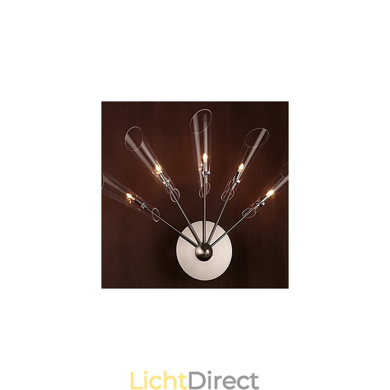 Artistieke Kristallen Wandlamp met 5 Lampen