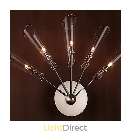 Artistieke Kristallen Wandlamp met 5 Lampen Artistieke Kristallen Wandlamp met 5 Lampen
