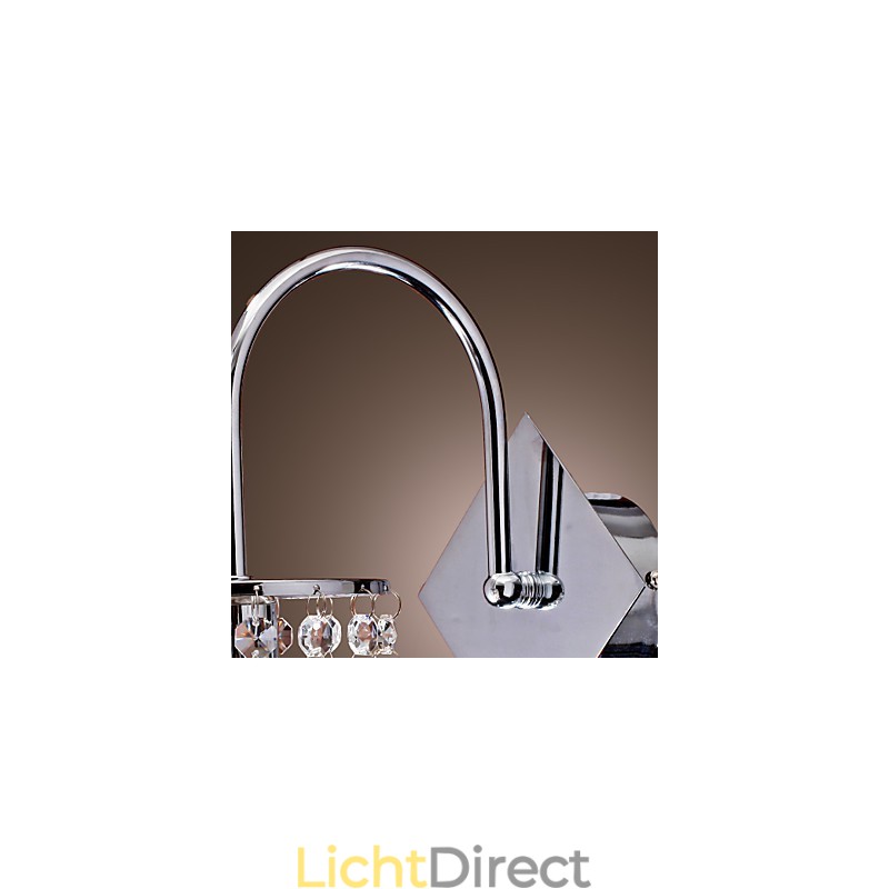 Wandlamp met elegante kristallen druppel