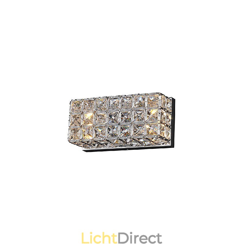 Kristallen vierkante wandlamp in galvanisatieproces